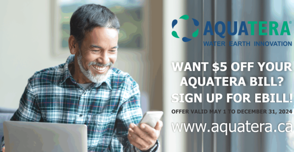 Aquatera Encourages Customers to Sign Up for eBill Service with Incentive Offer