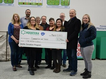 Aquatera Bottle Donation Program Surpasses $1M in Donations to Community Organizations